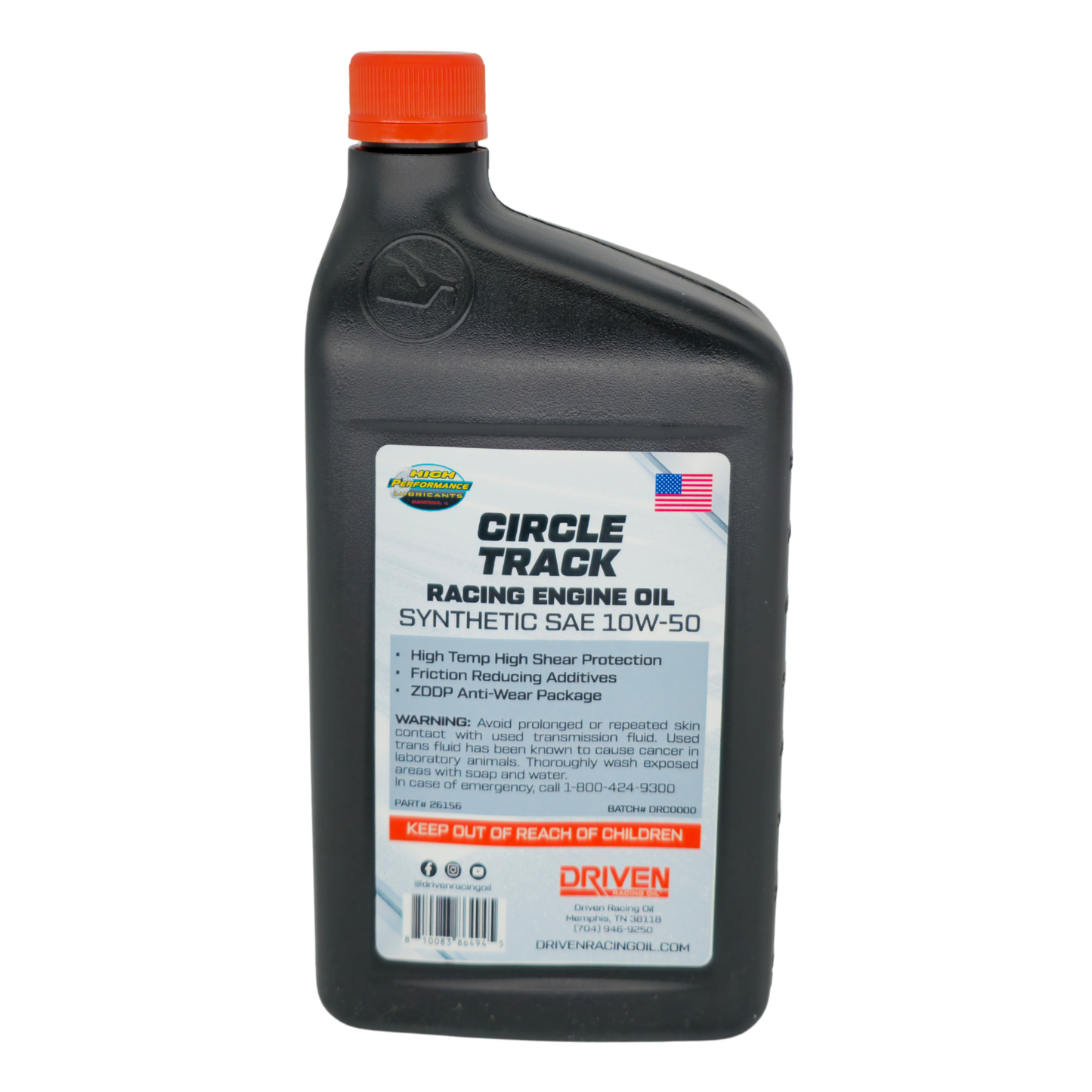 Circle Track Full Synthetic Racing Oil 10W50