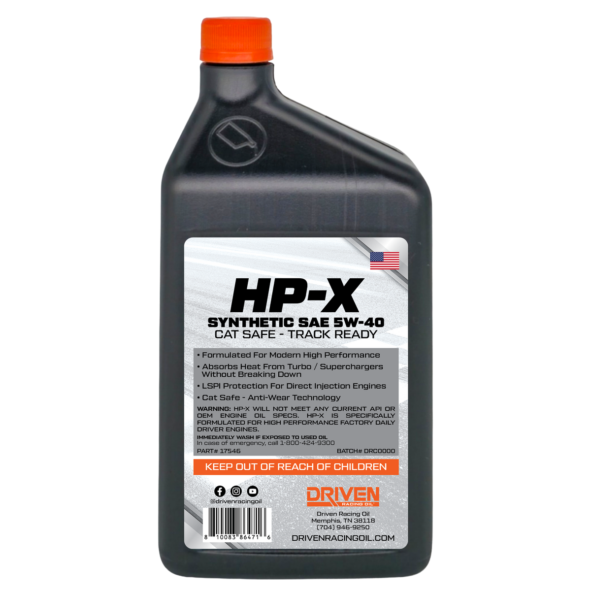 HP-X SAE 5W-40 | 12 Quart Pack