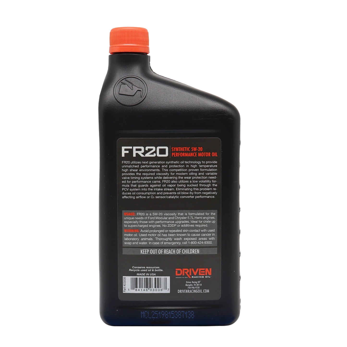 FR20 SAE 5W-20 | Quart