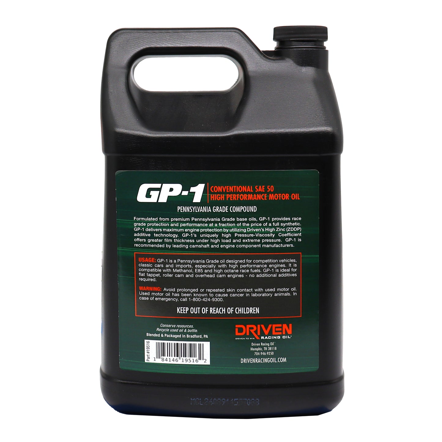 GP-1 SAE 50 | 4 Gallon Case