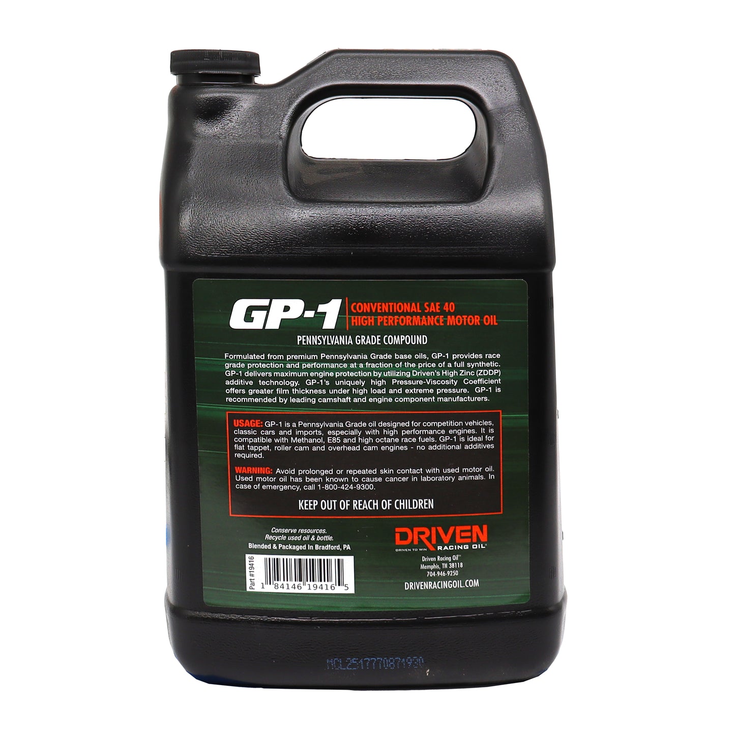 GP-1 SAE 40 | 4 Gallon Case
