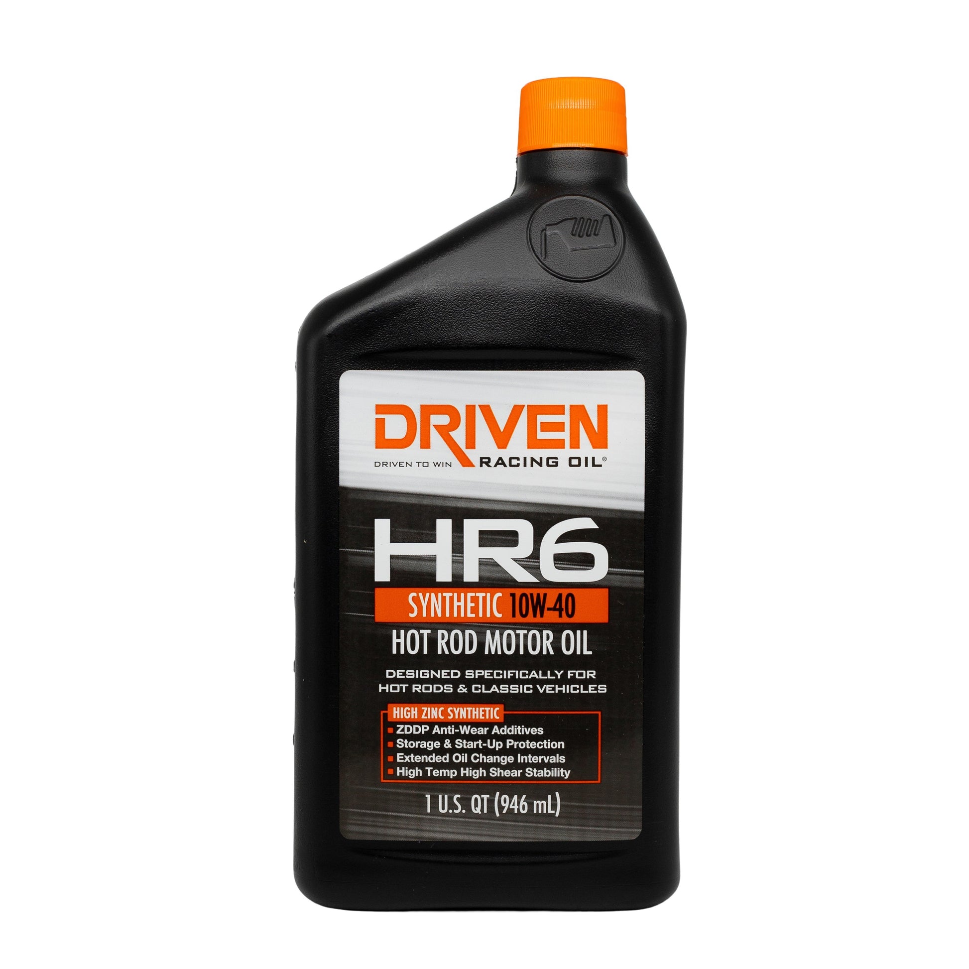 HR6 10W-40 Synthetic Hot Rod Oil – Driven Racing Oil