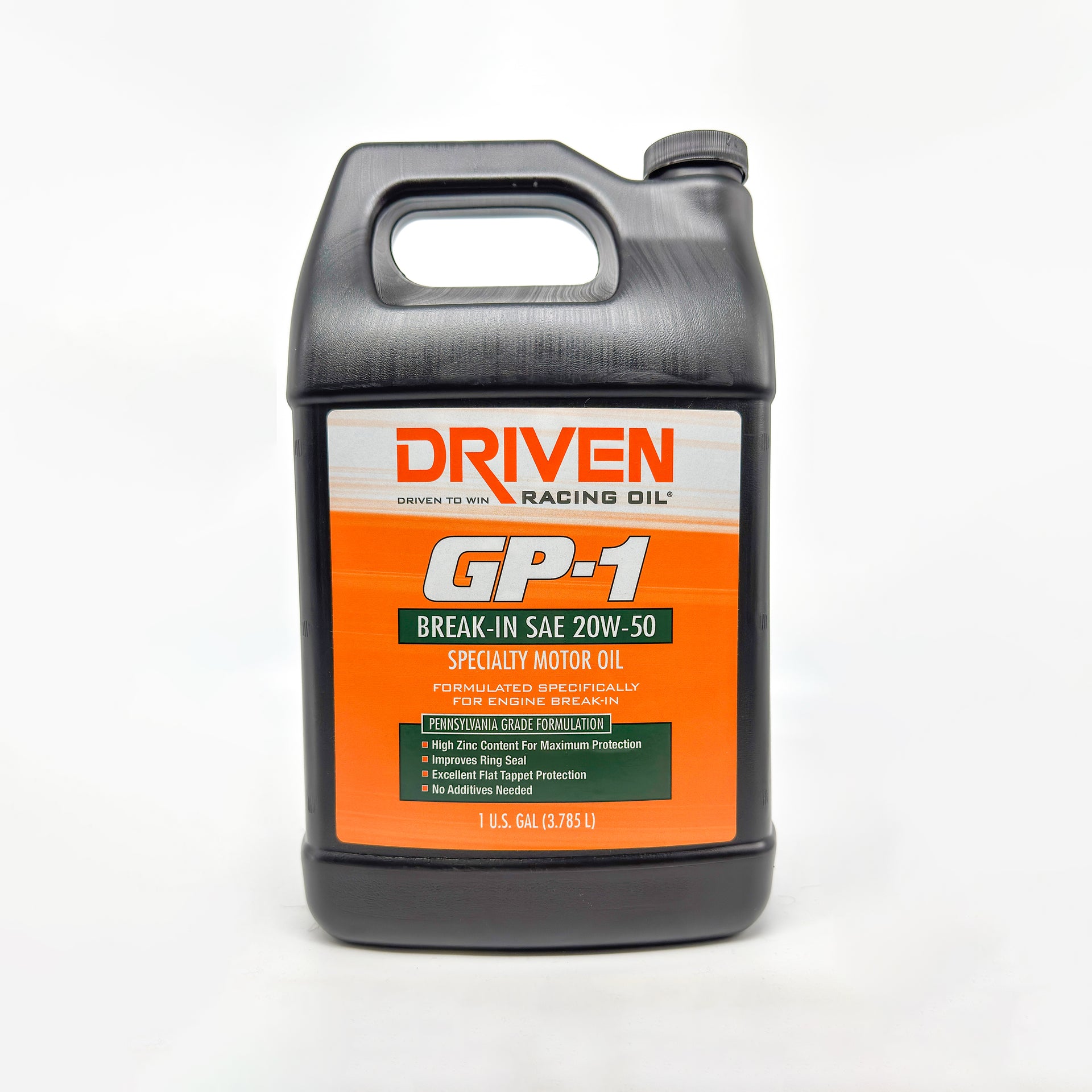 GP-1 Break-In 20W-50, Gallon – Driven Racing Oil - Main Image