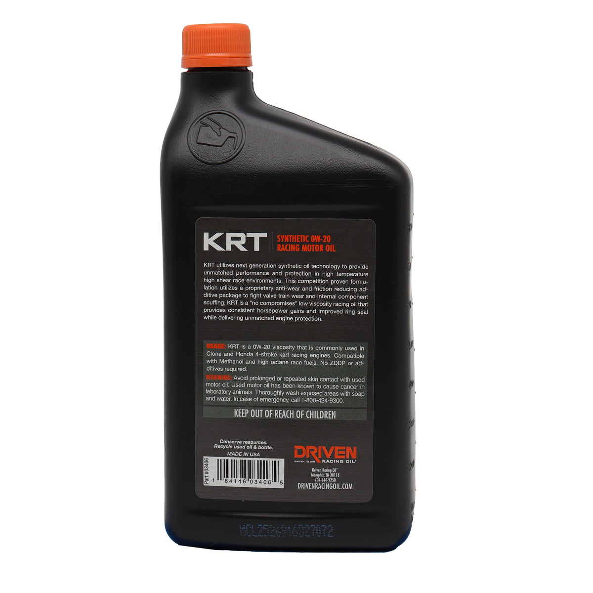 KRT SAE 0W-20 | Case (12 Quarts)