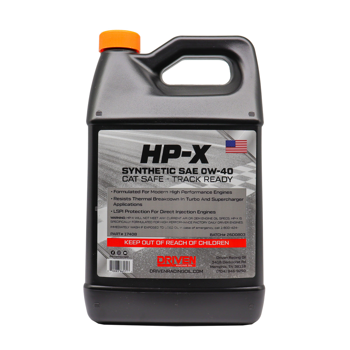 HP-X Synthetic SAE 0W-40 | Gallon