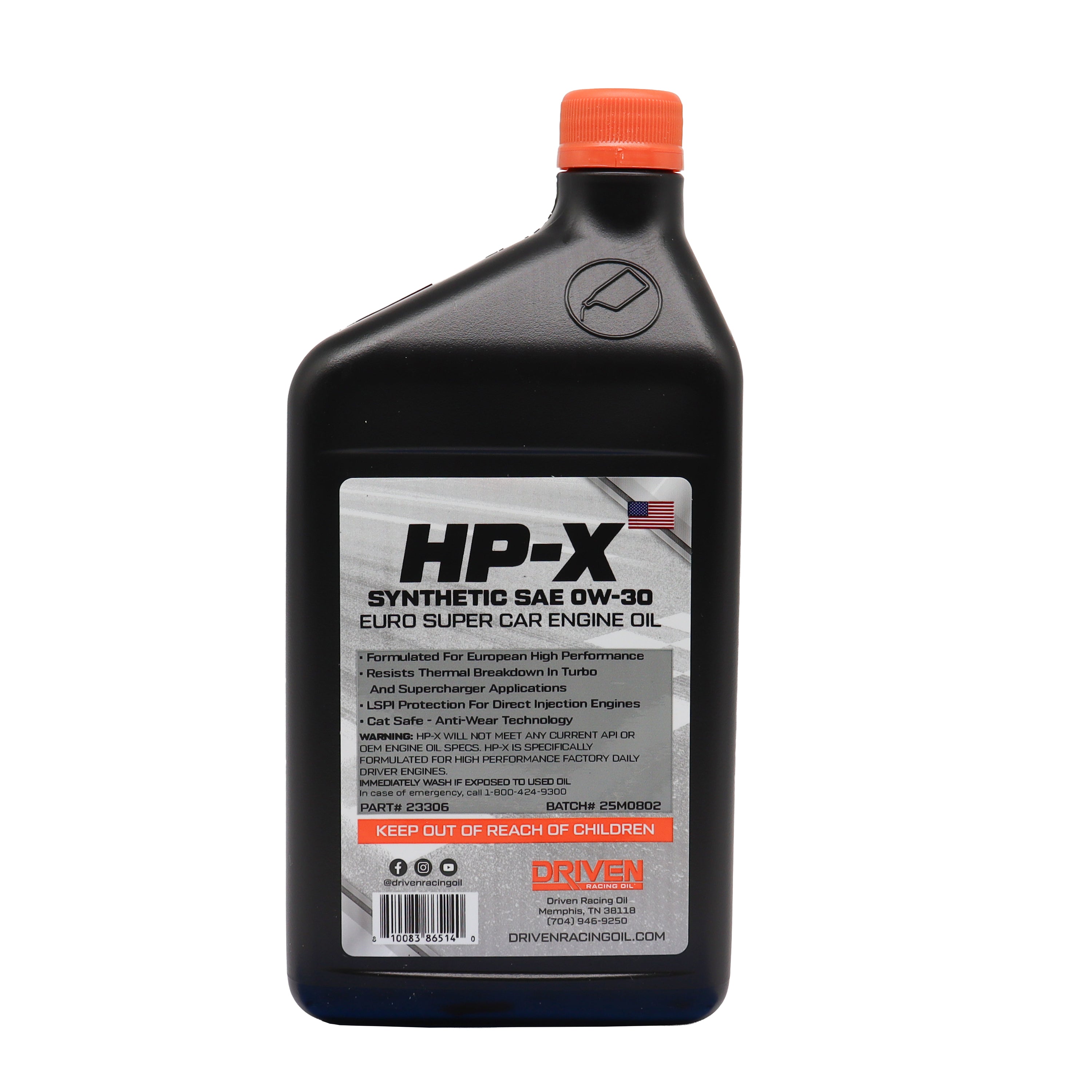 HP-X Euro SAE 0W-30 | Quart