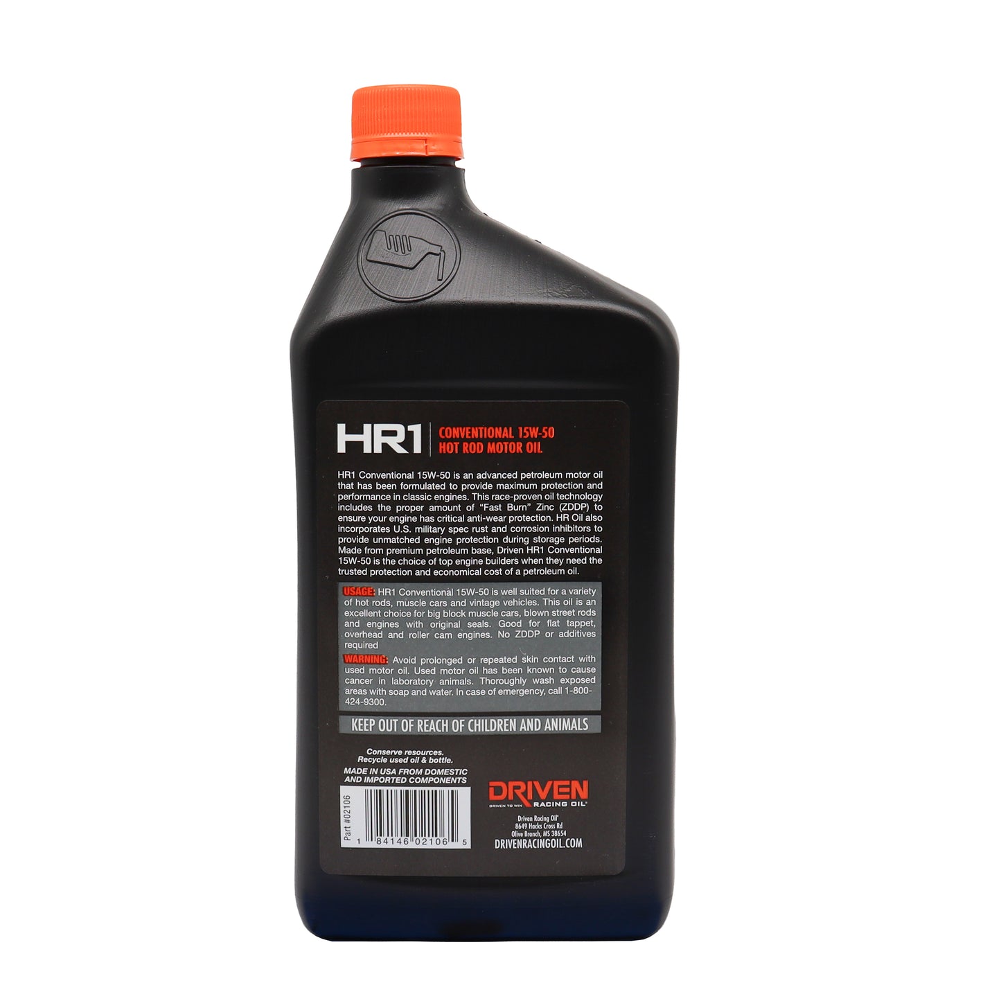 HR1 SAE 15W-50 Conventional | Quart