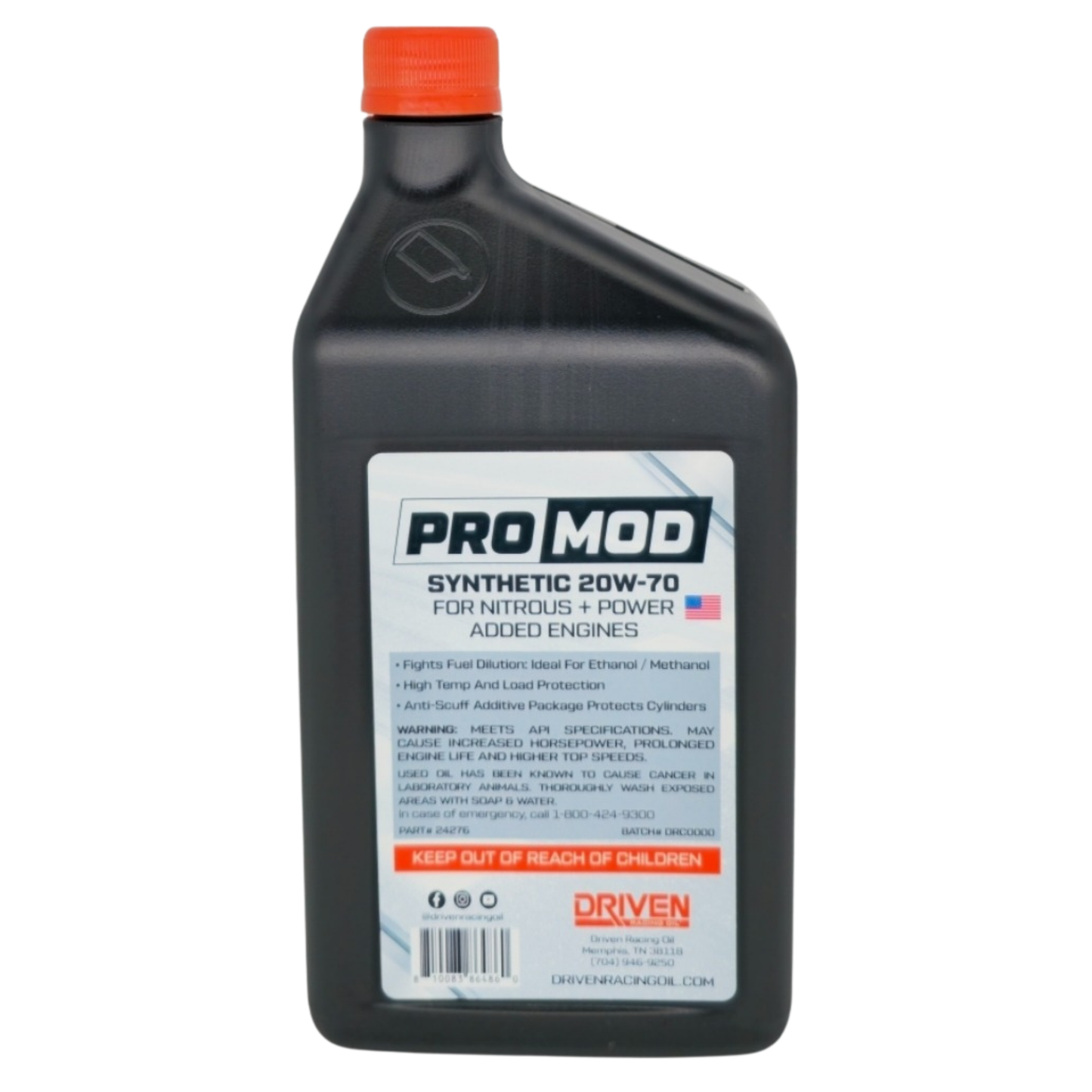 ProMod 20W-70 Full Synthetic Racing Only Motor Oil Quart
