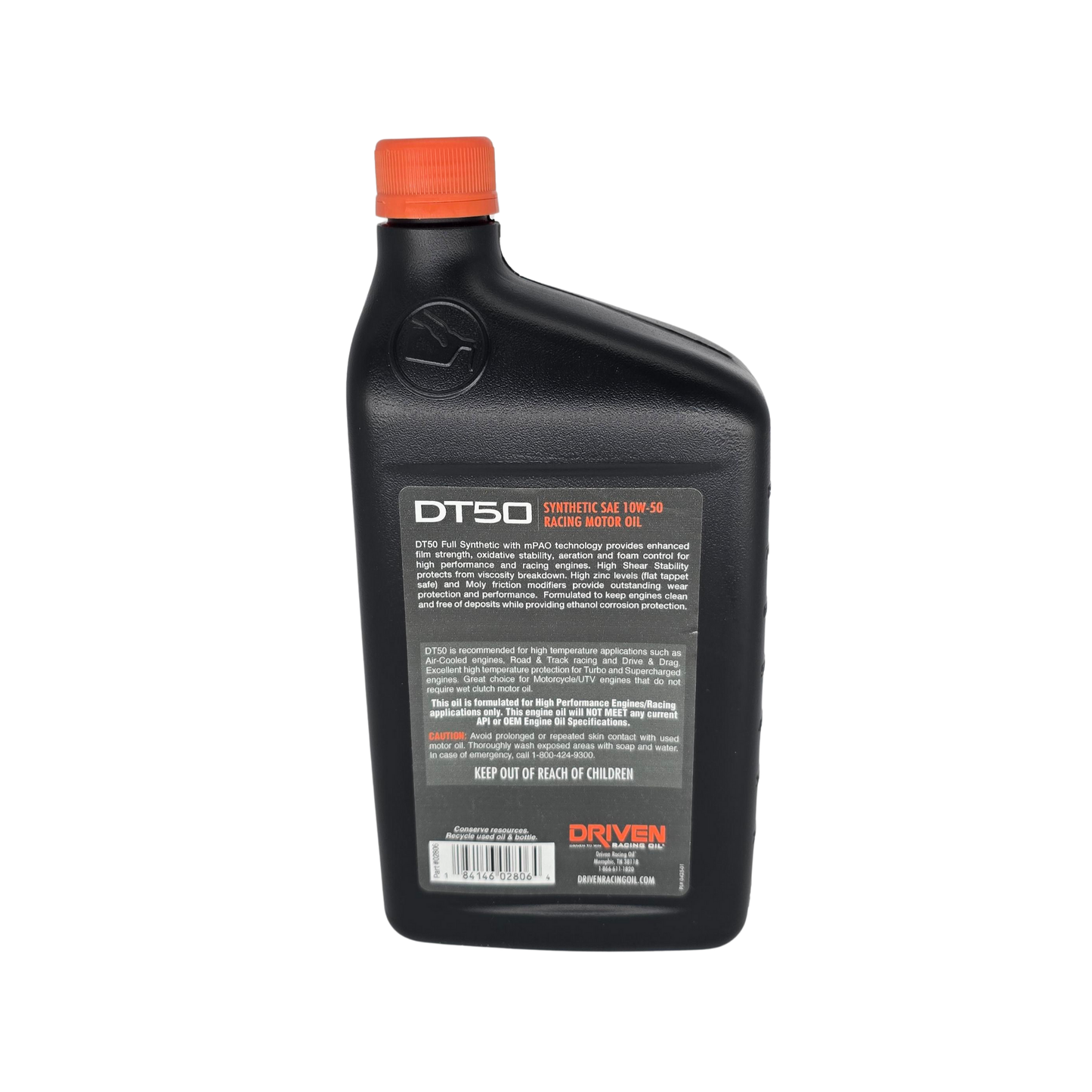 DT50 SAE 10W-50 Synthetic Street Performance Oil