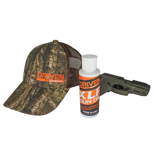 Outdoorsman Bundle - Gun Oil + Camo Mesh Hat